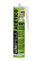 Silicone acético branco fixa tudo 280ml unipega