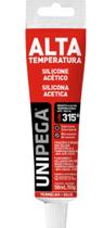 Silicone acético ht vermelho bisnaga 50ml unipega
