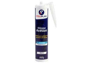 Silicone acético incolor 260g - poliplás