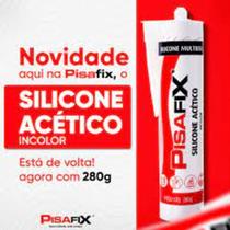 Silicone acetico incolor 280g - pisafix