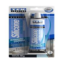 Silicone Acético Incolor Banheiros & Cozinha 50G Tekbond Silicone Acético Incolor Banheiros & Cozinha 50G Tekbond