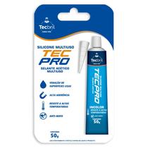 Silicone Acético Incolor Tecbril Multiuso Antimofo 50g Silicone Acético Incolor Tecbril Multiuso Antimofo 50g