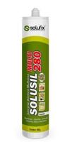 Silicone acético multiuso incolor solusil multi 280 cartucho com 260g - Solufix