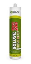 Silicone acético multiuso incolor solusil multi 280 cartucho com 260g - Solufix