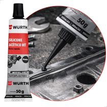 Silicone Acético Para Alta Temperatura 50g Wurth Cura Rápida Silicone Acético Para Alta Temperatura 50g Wurth Cura Rápida