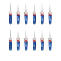 Silicone Acético Preto Siloc - 12 Unidades