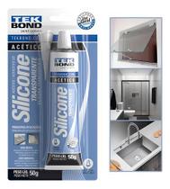 Silicone Acético Tekbond 50g Incolor Multiuso Vedação Geral