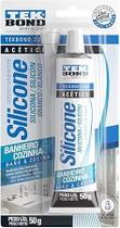 Silicone acético Tekbond banheiro e cozinha transparente 50g Silicone acético Tekbond banheiro e cozinha transparente 50g