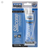 Silicone Acético Transparente para Uso Geral 50G - TEKBOND Silicone Acético Transparente para Uso Geral 50G - TEKBOND