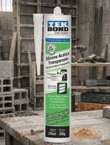 Silicone acético transparente tubo 256g 270ml TekBond Silicone acético transparente tubo 256g 270ml TekBond