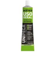 Silicone Acético Transparente Uso Geral Unipega 50G Silicone Acético Transparente Uso Geral Unipega 50G