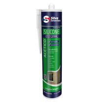SILICONE ACETICO USO GERAL BRANCO 250g - SILVA SELANTES
