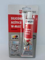 Silicone acetico w-max incolor 50g blister - WURTH