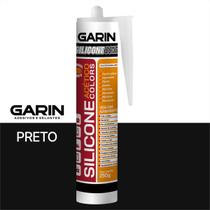 Silicone AcéticoGarin Branco e Preto Vedação Construção 250g