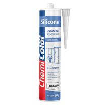 Silicone Acetinado de Uso Geral Branco 240 Gramas - 0680482 - CHEMICOLOR