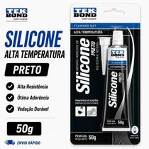 Silicone Adesivo Acético Alta Temperatura Preto 50g Tekbond Silicone Adesivo Acético Alta Temperatura Preto 50g Tekbond
