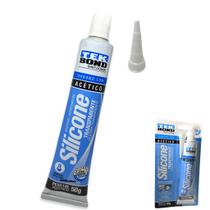 Silicone Adesivo Bisnaga Acético Incolor 50G Uso Geral Tek Bond