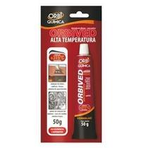 Silicone Alta Temperatura Orbived 50g Vermelho