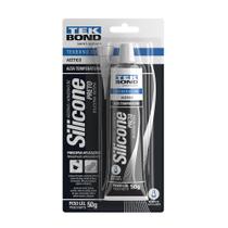 Silicone Alta Temperatura Preto 50g - TekBond
