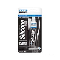 Silicone Alta Temperatura Preto Black Delid Relid 50g Silicone Alta Temperatura Preto Black Delid Relid 50g