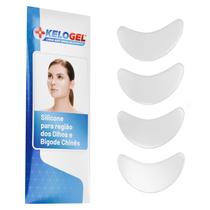 Silicone antissinais combo 1 com 4 un para olhos ou bigode