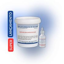 Silicone Azul para Fundir Resinas e PU MFM-AZ25-KIT - 1,030 Kg de Alta Resistência