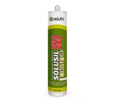 Silicone branco acetico multiuso 260g - solufix - acbc