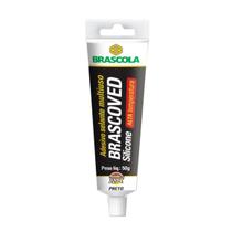SILICONE BRASCOVED ALTA TEMPERATURA PRETO 50g - BRASCOLA