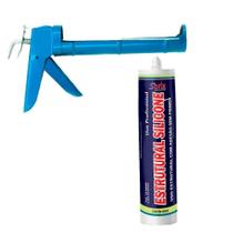 Silicone Estrutural Cinza 400g Sbrix + Aplicador Aço