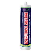 Silicone Estrutural Preto Cartucho 400Gr - Adesfix Preto