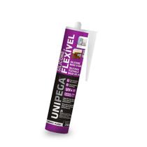 Silicone flexível base d'água branco 280ml unipega