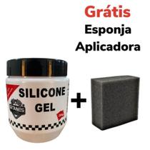 Silicone Gel Automotivo 200g Gitanes + Esponja aplicadora