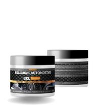 Silicone gel automotivo 300g - hidrata e brilha para partes internas e externas do veiculo Silicone gel automotivo 300g - hidrata e brilha para partes internas e externas do veiculo