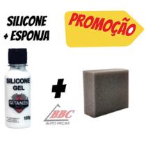 Silicone Gel Automotivo Gitanes 100g + ESPONJA Silicone Gel Automotivo Gitanes 100g + ESPONJA