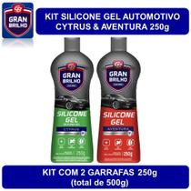 Silicone Gel Automotivo Gran Brilho 250g - kit c/ 2 unds
