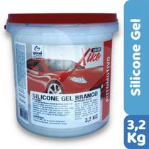 Silicone Gel Branco Perfumado Automotivo Premium - 3,2Kg