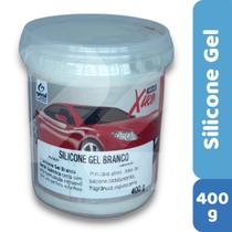 Silicone Gel Branco Perfumado Automotivo Premium - 400Gr - Brilho Xike