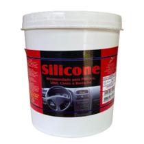 Silicone Gel P/ Plástico Borracha Realça Brilho Protege 500g - Aroma de Carro Novo