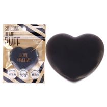 Silicone Heart Puff Sun Smile para mulheres, preto, 1 unidade