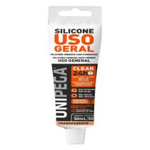 Silicone Híbrido Unipega Uso Geral Incolor 50ml/50g Embalagem com 24 Unidades