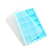 Silicone Ice Block Mold com tampa, Ice Making Mold, Creative Home DIY, 15 Grid