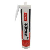 Silicone Incolor Adesivo Cola Resistente Veda Acético Antifungo Vidros Janelas Pias Banheiro Ferja