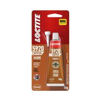 Silicone Loctite Ultra 5920 Copper 55g RTV Alta Temperatura Vedante Selante Junta Motor Automotivo Cárter Escape Silicone Loctite Ultra 5920 Copper 55g RTV Alta Temperatura Vedante Selante Junta Motor Automotivo Cárter Escape
