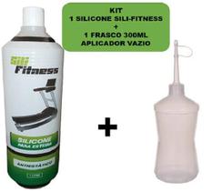 Silicone Lubrificante Esteiras Sili-Fitness 1 Litro + Frasco