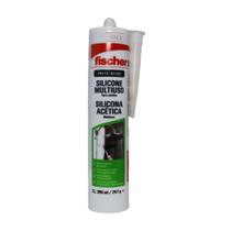 Silicone Multiuso Fischer Acético Preto 260ml Resistente