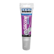 Silicone Multiuso Transparente 50g - Vedação Pias, Box, Portas e Janelas - Resistente UV - Tekbond