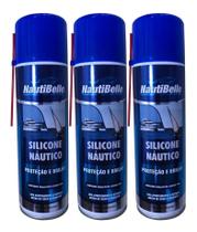 Silicone Náutico Nautibelle Spray 300 Ml Lancha Barc C/ 3 Un