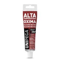 SILICONE NEUTRO ALTA TEMPERATURA OXIMA HT CINZA 50ml - UNIPEGA