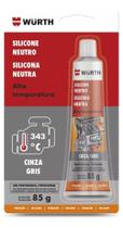 Silicone Neutro Alta Temperatura Pro Cinza 85g Wurth