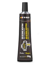 Silicone Neutro de Alta Temperatura Preto W-Max 50g - Alta Flexibilidade e Resistência Térmica
